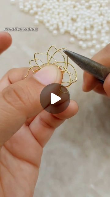 Korean Earrings Diy, Diy Korean Earrings, Wire Earrings Handmade Diy, Diy Wire Jewelry Earrings, Diy Easy Earrings, Korean Jewellery, Diy Earrings Tutorial, Wire Earrings Handmade, Earrings Diy Handmade