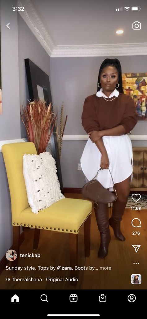 Brown Thigh High Boots Outfit Baddie, Thigh High Heels Outfit, Brown Knee-high Boots For Fall Party, Brown Thigh High Boots Outfit, Brown High Ankle Knee-high Boots For Fall, Brown Knee-high Boots For Night Out In Fall, Cognac Ankle-high Boots For Fall, Brown Thigh High Boots, Thigh Boots Outfit