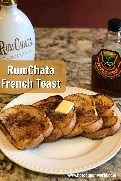 RumChata French Toast | French Toast With An Adult Twist Cream Of Crab Soup Recipe, Shrimp Cake, Crab Soup Recipes, Rum Chata, Overnight French Toast, French Toast Easy, Stuffing Recipes, French Toast Recipe, Toast Recipes