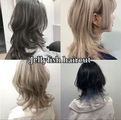 Jellyfish Haircut, Haircut Ideas Trendy, Cute Wolf, Wolfcut Hair, Wolfcut Hair Long, Wolf Haircut, Haircut Tutorial, Hair Inspiration Long, Haircut Straight