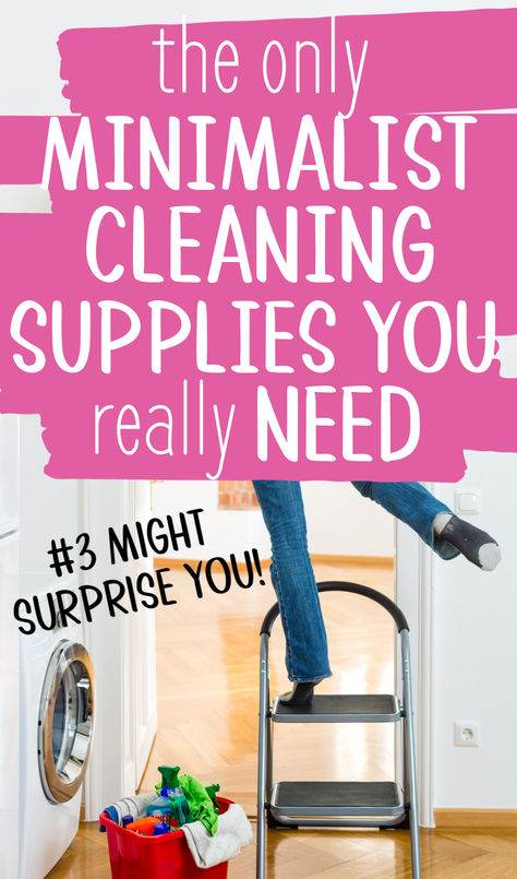 Minimalist Cleaning Supplies List: A list of just 7 essentials that can handle pretty much any cleaning job your house will throw at you. I use these every single week to clean my house from top to bottom! #3 might surprise you...but they WORK. Staple Cleaning Supplies, Basic Cleaning Supplies, Minimalist Cleaning Supplies, Basic Cleaning Supplies List, Cleaning Supply List, Minimalist Cleaning, Nontoxic Cleaning, Cleaning Supplies List, Branch Basics