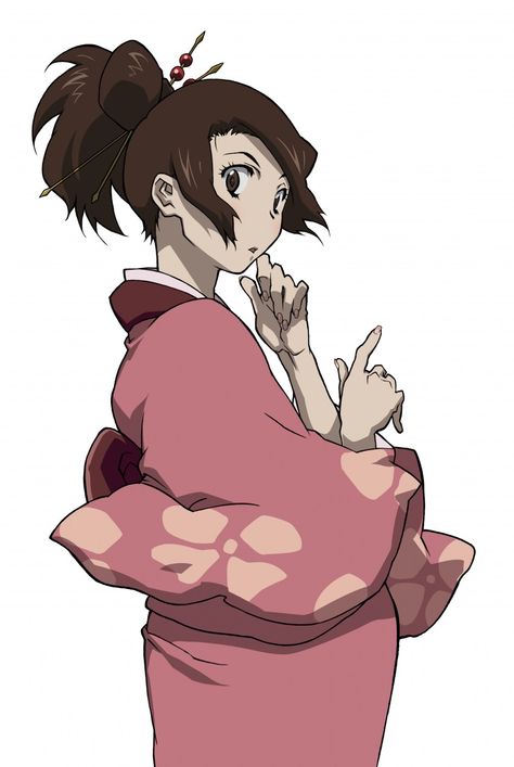 Fuu Samurai Champloo, Brown Hair Female, Brown Eyes Brown Hair, Japanese Clothes, Pink Kimono, Samurai Champloo, Anime Stories, Eyes Brown, Single Girl