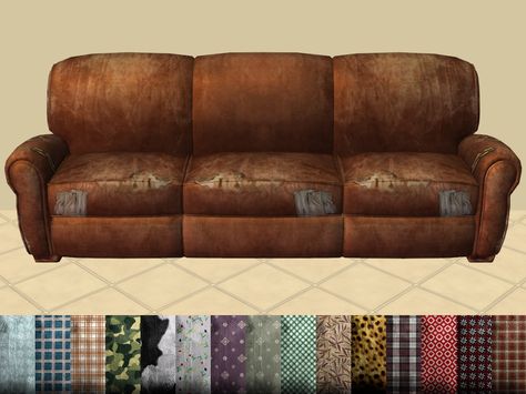 New 3 seater sofa to match the Really Distressed Loveseat by Club Distress Sims 4 Distressed Cc, Sims 4 Cc Apocalypse Furniture, Sims 4 Old Furniture, Sims 4 Grunge Cc Furniture, Sims 4 Apocalypse Cc, Sims Furniture, Vintage Couch, Ts2 Cc, Cc Furniture