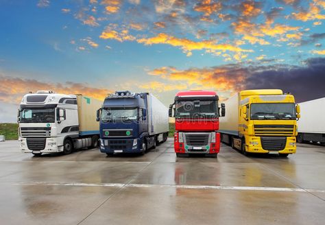 Truck - Freight transportation. At sunset , #AFF, #Freight, #Truck, #sunset, #transportation #ad Trucking Business, Safe Cars, Fall Front Porch, Insurance Agency, Driving School, Tractor Trailers, Transportation Services, Rent A Car, Semi Trucks