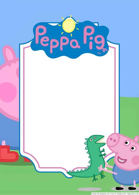 Awesome 14+ George Pig Canva Birthday Invitation Templates George Pig is one of the most popular characters from the hit children's show Peppa Pig, and he's a favorite among young children everywhere. So, if your little one is a fan, why not throw them a Geor... George Pig Wallpaper, Peppa Pig Pinata, George Pig Birthday Party, Peppa Pig Stickers, George Pig Birthday, George Birthday Party, Peppa Pig Birthday Invitations, Pig Plushie, Pig Birthday Party