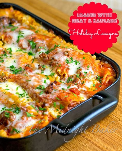 Holiday Lasagna #recipe P90x Recipes, Healthyish Recipes, Turkey Lasagna, Lasagna Casserole, Healthier Meals, P90x, Paula Deen, Clean Eats, Lasagna Recipe