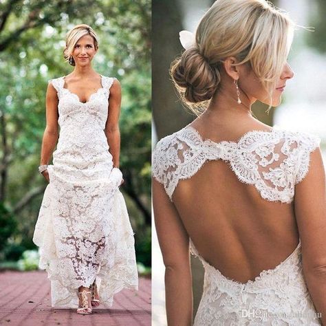 Wedding Dress Tight, Lace Wedding Dress Country, French Lace Wedding Dress, Sheath Bridal Gown, Vintage Country Weddings, Skirt Diy, Boda Mexicana, Wedding Dresses With Straps, Wedding Robe