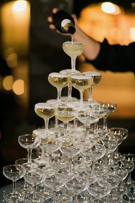 Boathouse Wedding, Wedding Reception Fun, Champagne Tower, Champagne Wedding, Wedding Decor Elegant, Timeless Wedding, Wedding Classic, Wedding Trends, Fun Wedding