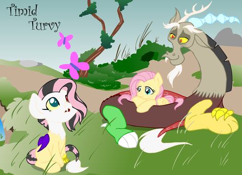 Fluttercord Child, Discord X Fluttershy, Daughter Of Discord, Flutter Shy, Mlp Comics, Mlp Fan Art, Mlp Pony, My Little Pony Pictures, Pony Drawing