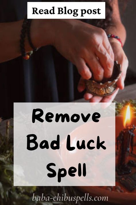 Remove bad luck spell Bad Luck Spell, Get Rid Of Bad Luck, Luck Spell, Good Luck Today, Chakra Cleanse, Luck Spells, Break The Cycle, Wave Goodbye, Bad Luck