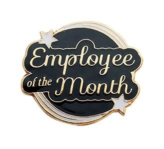 Employee of the Month Pin Employee Of The Month Board Ideas, Employee Recognition Board, Job References, Recognition Board, Work Incentives, Badges Design, Month Ideas, Employee Awards, Job Reference