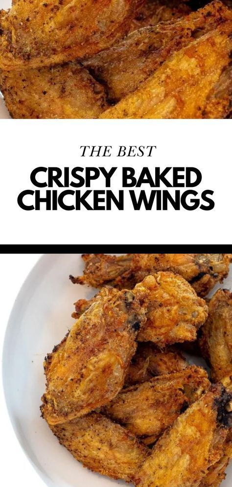 Learn How to Make Easy Crispy Oven Baked Chicken Wings! Yes, you can make CRISPY Baked Chicken Wings in the oven that are just as good as deep fried! I toss my wings in lots of spices and baking powder (my secret for super crispy wings!) Follow Chef Savvy for more Chicken Recipes and Spring Recipes! Crispy Convection Oven Chicken Wings, Crispy Baked Chicken Wings Using Baking Soda, Chicken Wings In A Convection Oven, Chicken Wing Oven Recipes, Best Oven Baked Wings, Breaded Chicken Wings In The Oven, Extra Crispy Baked Chicken Wings, Crispy Oven Chicken Wings, Chicken Wings In The Oven Crispy