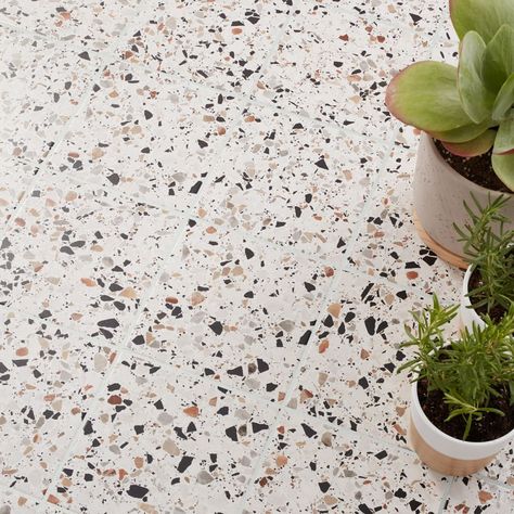 Bathroom Shower Tile | The Tile Shop Terrazzo Flooring Living Room, Terazzo Floor, Beautiful Tile Floor, Shop Floor, Clean Tile Grout, Kitchen Tiles Design, Terrazzo Tile, The Tile Shop, Hexagonal Mosaic