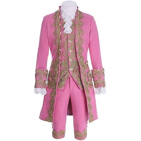 Rococo Burlesque, Victorian Outfit Men, Regency Tailcoat, Rococo Costume, Prince Cosplay, Victorian Outfits, Long Waistcoat, Prince Costume, Fancy Outfit