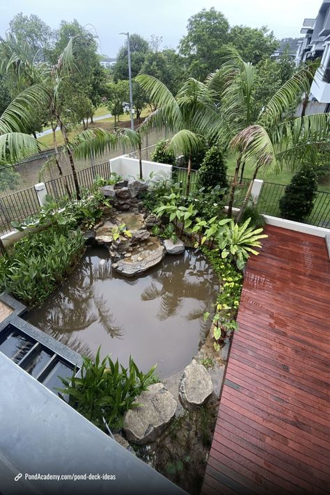 Need ideas for a beautiful pond deck? Here are my favorite designs that will help you create a relaxing and functional space around your pond.