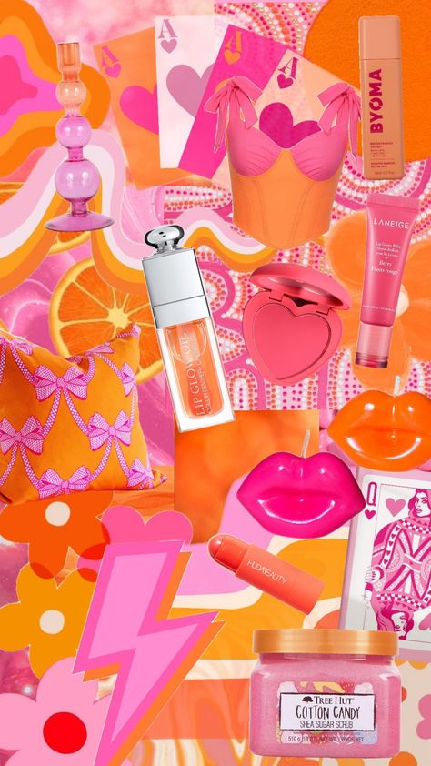 #pinkandorange #orangeandpink #orange #pink #colorcombo Orange And Pink Aethstetic, Pink Orange Asthetics, Pink And Orange Disco Aesthetic, Yellow Pink Orange Aesthetic, Pink Orange Disco, Orange And Pink, Preppy Girl, Color Combos, Pink And Orange