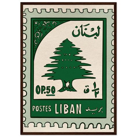 Discover the timeless elegance of Lebanese heritage with our exquisite wall print featuring a 1954 Lebanese postage stamp.  Crafted with a keen eye for authenticity, this print preserves the intricate artwork of the original stamp, celebrating Lebanon's unique history and artistic legacy. Whether adorning your living room, office, or any space in need of a touch of cultural sophistication, this print serves as both a conversation piece and a testament to the artistry of Lebanese postage stamps. Stamp Wall Art, Lebanon Art, Stamp Wall, Intricate Artwork, Post Stamp, Art Tattoos, Mail Art, Framed Poster, Postage Stamp