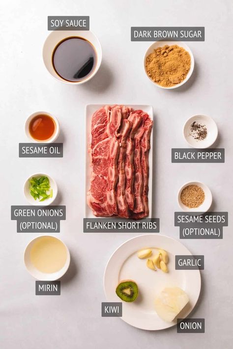 Asian Short Ribs Slow Cooker, Side Dishes For Korean Short Ribs, Kalbi Short Ribs Recipe, Flanked Beef Short Rib Recipes, Flat Short Ribs Recipe, Korean Flanken Ribs, Korean Kalbi Marinade Recipe, Short Ribs Recipe Korean Style, Korean Bbq Short Ribs Recipes