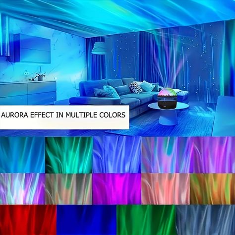 1PC Northern LED Lights Indoor Atmosphere Light, Holiday Party, House Decor, Christmas Gift https://share.temu.com/Y2gkWXAPPaA via @shoptemu Aurora Lamp, Star Projector Light, Sky Lamp, Galaxy Projector, Galaxy Lights, Bedroom Night Light, Night Light Projector, Water Patterns, Star Projector