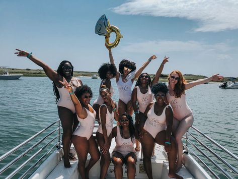 Manifesting...Playa del Carmen😍 Girl Trip Black Women, Yatch Boat Aesthetic Girl Black, Black Girls Trip Aesthetic, Bachelorette Party Ideas Black Women, Black Women Bachelorette, Bachelorette Party Black Women, Boat Party Bachelorette, Girls Trip Black Women, Black Girls Trip