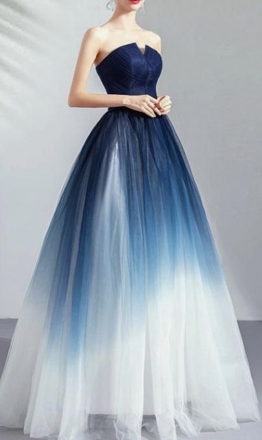 Nature Inspired Dress Formal, Ocean Dress Inspiration, Ocean Ball Gown, Ocean Quinceanera Dresses, Ocean Themed Prom Dress, Ocean Princess Dress, Ocean Inspired Dress Gowns, Ocean Prom Dress, Ocean Themed Dresses