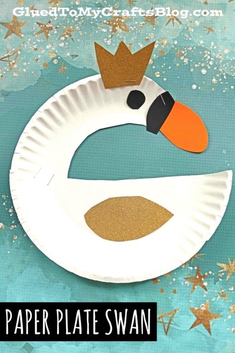 Swan Crafts For Kids, Swan Craft, Unusual Birds, Summer Craft Ideas For Kids, Nursery Rhymes Preschool Crafts, Paper Craft Easy, Summer Craft Ideas, Summer Of Fun, Blends Worksheets