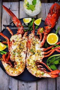 Bbq Lobster, Grilled Lobster Tail Recipe, Grilling Lobster Tails, Lobster Tail On The Grill, Grilled Lobster Recipes, Grilled Lobster Tails With Herb Butter, Bbq Seafood, Grilled Lobster, Lobster Dishes