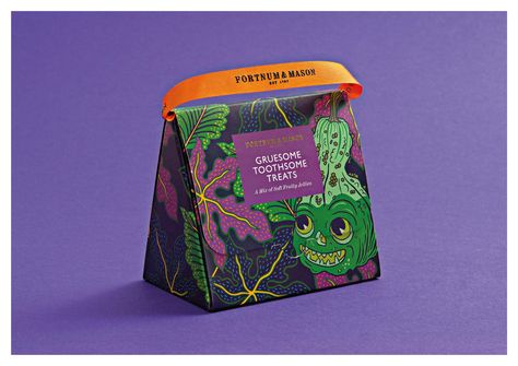 Fortnum & Mason Halloween Puts The Quirk In Halloween | Dieline - Design, Branding & Packaging Inspiration Witches Fingers, Decorative Gourds, Fortnum Mason, Fortnum And Mason, Dirty Martini, Food Packaging Design, Branding Packaging, Flexible Design, Design System