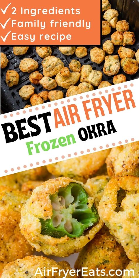 Frying Frozen Okra, Recipes For Frozen Okra, Air Fry Frozen Breaded Okra, Best Frozen Foods For Air Fryer, Air Fried Okra Frozen, Okra Recipes Frozen, Air Fryer Frozen Okra Recipes, Air Fry Frozen Okra, Frozen Breaded Okra In Air Fryer