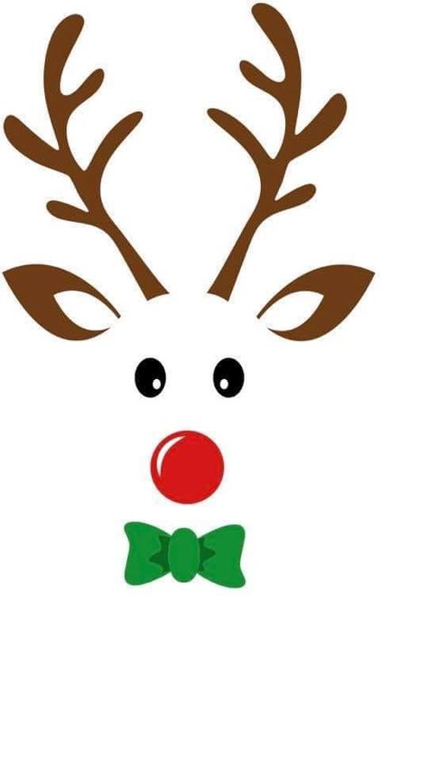 Santa Claus With Reindeer Drawing, Reindeer Face Template, Christmas Reindeer Craft, Easy Diy Christmas Crafts, Kitchen Cabinet Organization Ideas, Efficient Kitchen, Diy Christmas Crafts, Cricut Christmas Ideas, Reindeer Face