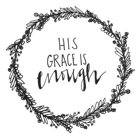 His Grace Is Enough, Grace Is Enough, Wife Shirts, Turtle Day, Church Games, Word Art Quotes, Grace Upon Grace, One Little Word, Plus Size Styles