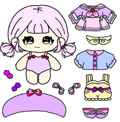 Paper Doll Chibi, Duck Paper, Chibi Doll, Pastel Paper, Toca Life, Art Template, Paper Doll, Paper Dolls, Chibi