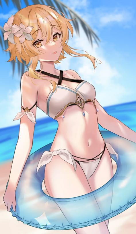 Lumine Genshin, Yugioh Dragons, Cute Anime Wallpaper, Girls Characters, Fun Comics, Dark Fantasy Art, Girl Cartoon, Cute Anime Character, Pool Party