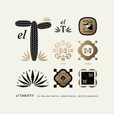 El Thrifty pt. II by Jay Fletcher on Dribbble 99 Designs, Logo Elements, Logotype Design, Branding Design Inspiration, Logo Design Branding, Brand Identity Design, Graphic Design Posters, Logo Design Inspiration, Vintage Logo