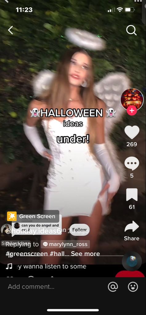 Angle Costume Halloween, Halloween Fits, Angel Costume, Costume Halloween, Halloween Costumes, Angel, Incoming Call Screenshot, Halloween