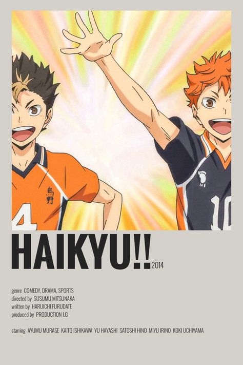 haikyu!! minimalist/alternative anime poster Subtle Anime Posters, Haikyuu Posters, Anime Cards, Photo Naruto, Minimalist Graphic Design, Movie To Watch List, Anime Suggestions, Film Anime, Poster Anime