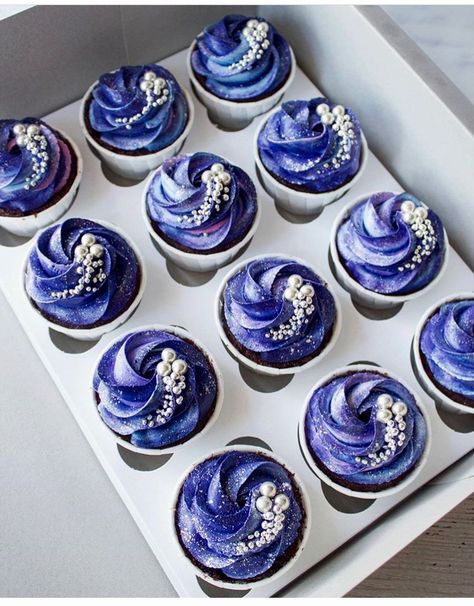 Acotar Cupcakes, Matariki Food Ideas, Euphoria Cupcakes, Astrology Cupcakes, Galactic Cupcakes, Virgo Cupcakes, Zodiac Cupcakes, Gemstone Cupcakes, Outer Space Cupcakes