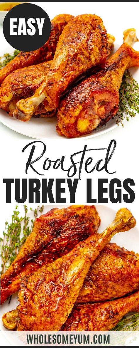 Roasted Turkey Legs How To Cook A Turkey In The Oven For Beginners, Turkey Drumstick Recipe, Baked Turkey Legs, Roasted Turkey Legs, Turkey Leg Recipes, Classic Roast, Roast Turkey Recipes, Oven Roasted Turkey, Drumstick Recipes