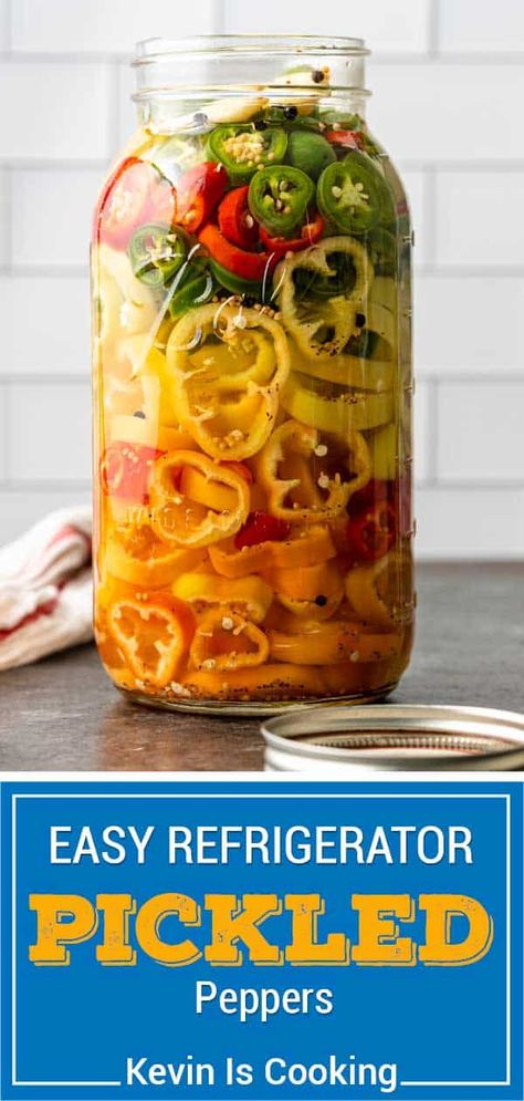 My quick pickled peppers brine is made with vinegar, black pepper, mustard, and celery for a crisp bite and intoxicating heat. Yellow Peppers Pickled, Hot Pickled Peppers Canning Recipes, Picked Hot Peppers, Sweet Pickled Banana Peppers Refrigerator, Pickles Peppers Recipe, Pickled Wax Peppers, Pickling Hot Peppers, Pickling Recipes Cucumber, Fresh Peppers Recipes