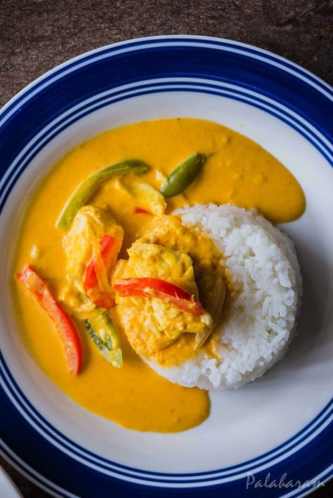 Palaharam: Thai Yellow Fish Curry Curry Ideas, Traditional Thai Food, Easy Thai Recipes, Healthy Thai Recipes, Thai Fish, Best Thai Food, Fish Curry Recipe, Yellow Curry, Yellow Fish