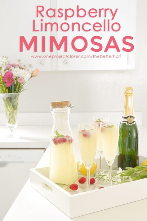 Limoncello Mimosa, Limoncello Drinks, Limoncello Cocktails, Mimosa Recipe, Alcoholic Drink, Fancy Drinks, Adult Beverages, Easter Brunch, Alcohol Recipes