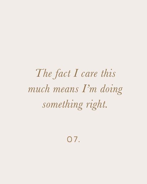 Thoughts to think when you’re feeling tired, overwhelmed, or inadequate. 💛 I Care, Positive Affirmations, Something To Do, Affirmations, Feelings, Quotes