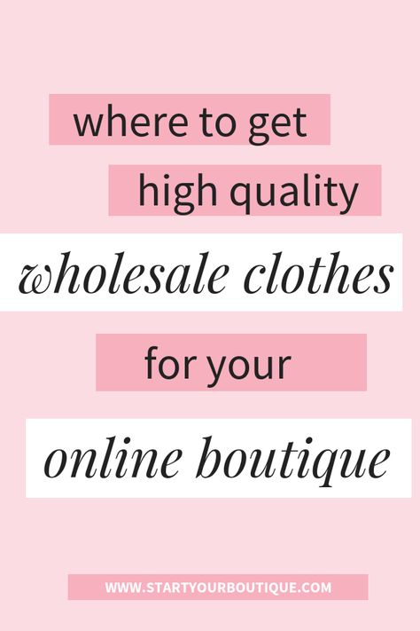 Clothing Wholesale Vendors, Wholesale Boutique Clothing Vendors, Boutique Mood Board, Wholesale Vendors List Free, Clothing Business Ideas, Boutique Vendors, Opening Boutique, Boutique Essentials, Online Boutique Ideas