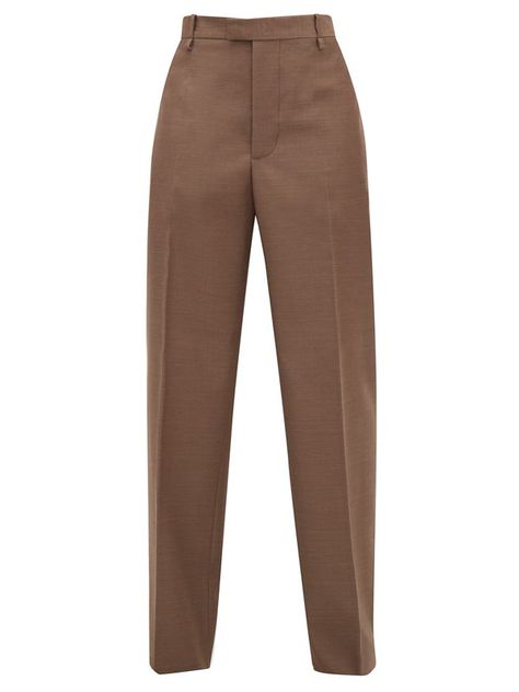 Slacks For Women, Brown Trousers, Pants Women Fashion, Gowns Of Elegance, Looks Chic, Designer Suits, Winter Fashion Outfits, Wide Leg Trousers, Luxury Designer