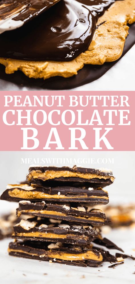 Best Bark Recipes, Dark Chocolate Peanut Butter Bark, Halloween Pretzel Bark, Chocolate Bark Ideas, Peanut Butter Bark Recipes, Choc Bark, Peanut Butter Chocolate Bark, Chocolate Bark Recipes, Bark Recipes Easy