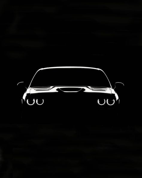 Dodge Challenger Outline, Challenger Tattoo, Dodge Inktober, Dodge Challenger Logo, Doge Challenger, Dodge Logo, Cool Car Backgrounds, Dodge Hellcat, Mustang Wallpaper