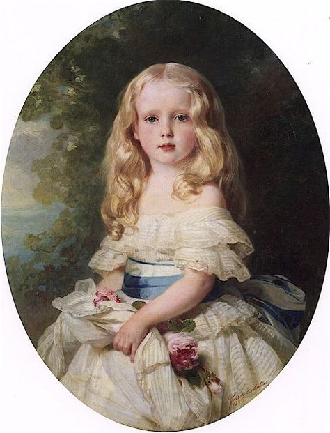 “Luise von Boden, Princess Biron of Curland Franz Xavier Winterhalter 1856 Painting - oil on canvas Height: 127.3 cm (50.12 in.), Width: 88.9 cm (35 in.) Deutsches Historisches Museum - Berlin (Germany)  Image via the Athenaeum” Franz Xaver Winterhalter, Victorian Paintings, Historical Painting, Seni 3d, Classic Paintings, Victorian Art, Old Paintings, Classical Art, Old Art