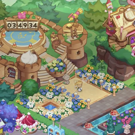 Crk Kingdom Train Station, Crk Train Station Decor, Cookie Run Kingdom Layout Train Station, Cookie Run Kingdom Decor Ideas, Cookie Run Kingdom Entrance Ideas, Crk Entrance Layout, Crk Kingdom Layout Ideas Entrance, Cookie Run Kingdom Layout Entrance, Cookie Run Kingdom Layout Full