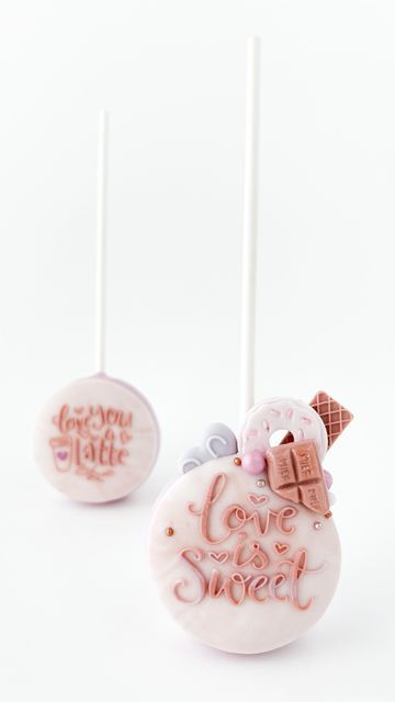 Pop Up Message, Cake Pop Molds, Oil Color, Candy Melts, Cake Pop, Cakepops, Lavender Oil, Pink Candy, Love Is Sweet