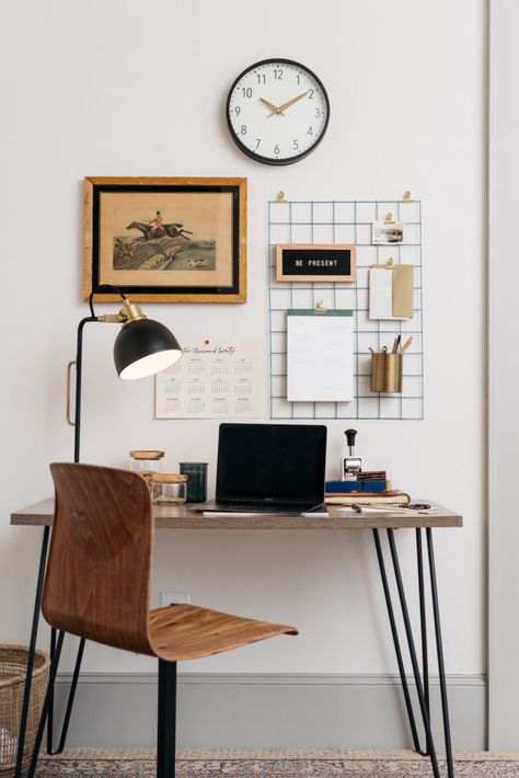 How to Create an Inspiring Home Office Space | Magnolia Container Office, Small Corner, Workspace Design, Household Furniture, Home Office Space, A Desk, Office Inspiration, Home Office Design, Desk Decor